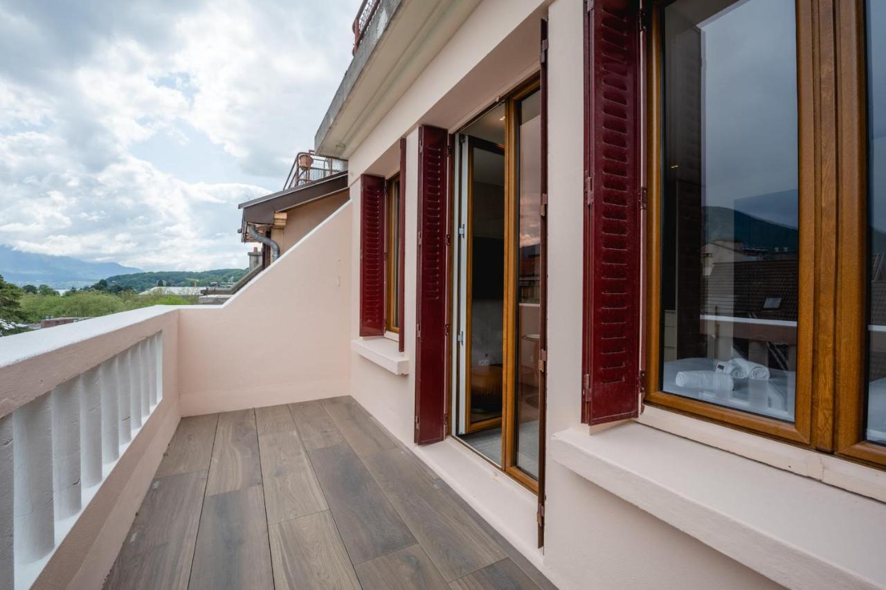Le Nid Du Favre I - Charming Studio With Stunning Lake View Annecy Dış mekan fotoğraf
